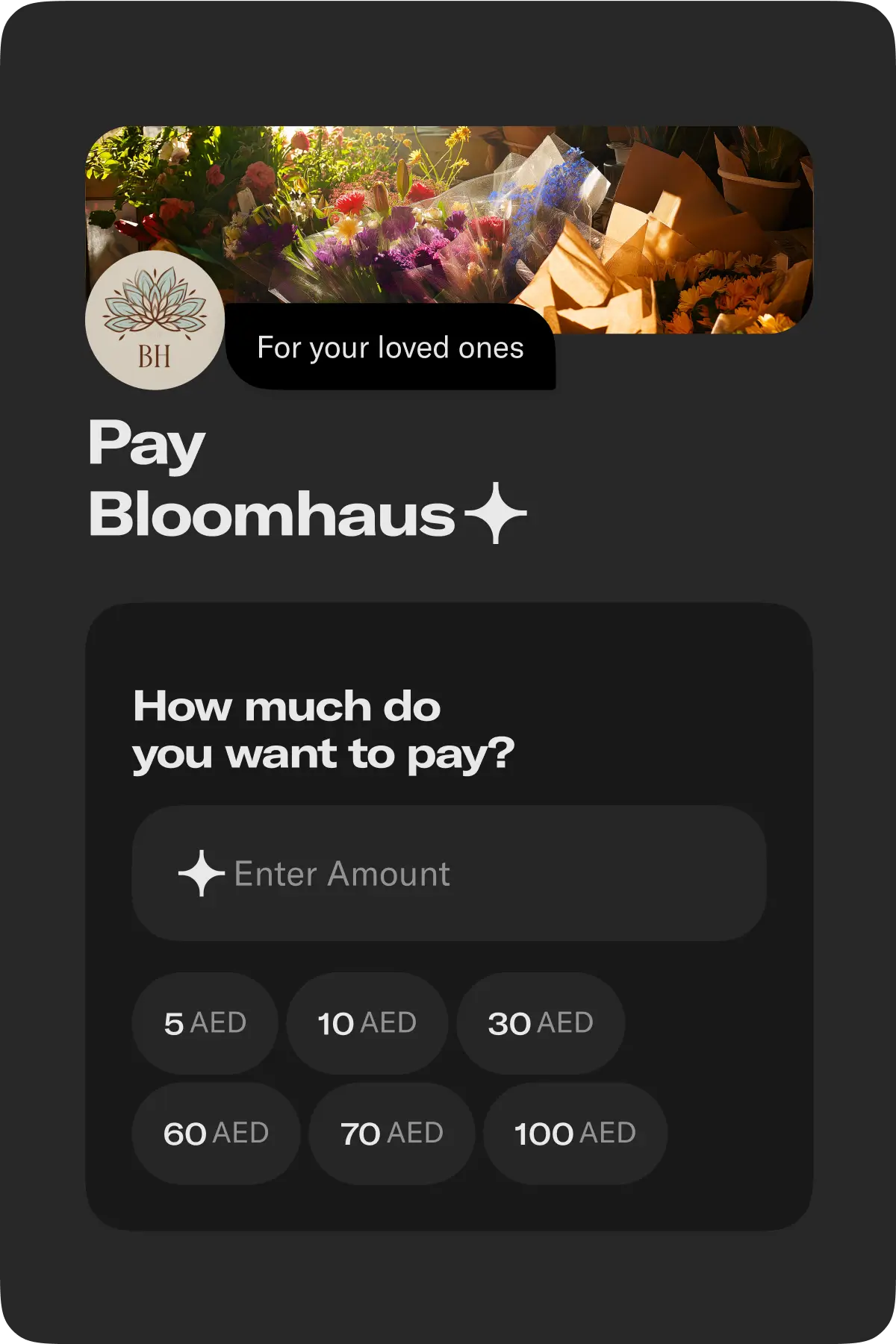 Customer scanning and paying via QR code